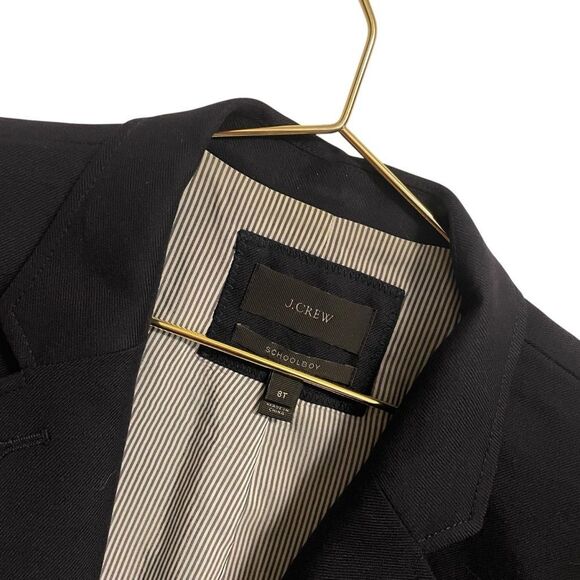 J. Crew Navy Wool Schoolboy Blazer Gold Buttons Size 8T - Picture 2 of 6